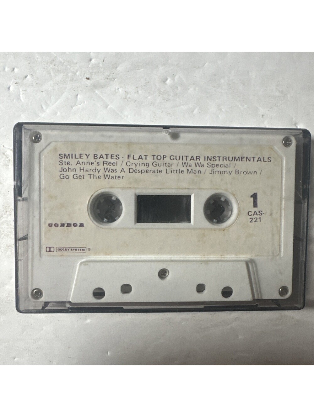 Smiley Bates Flat Top Guitar Instrumentals Cassette Canadian Country Guitar